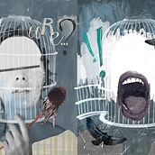 Carteles. Fine Arts, and Traditional illustration project by Bárbara Llorente Hidalgo - 09.11.2014