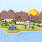 Barcelona Lowpoly. Un projet de Design graphique de Nacho Jerez LLorens - 09.07.2014