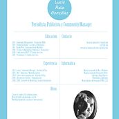 CV . % Lucia Ruiz tarafından hazırlanan Tasarım, Yazma, Pazarlama, Ve Reklamcılık projesi - 09.14.2014