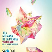 Cartell  19a SETMANA DE LA CIÈNCIA (Cristal·lització). 3D, Graphic Design, and Advertising project by O'DOLERA - 09.17.2014