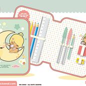 Estuche escolar Chic Kawaii. Un proyecto de Diseño de complementos, Diseño de personajes y Diseño de producto de Cristina Gutiérrez Hidalgo - 17.09.2014
