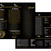 Diseño y Producción DE CARTA DE GINEBRAS GINGER. Design project by José Tirado Cáceres - 07.12.2011