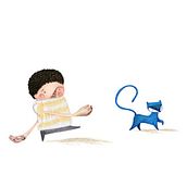 Un gato. Traditional illustration project by Nuria Balaguer - 10.31.2011