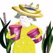 "Las flores de la Señora Cucú" . Editorial Design, Education, and Traditional illustration project by María José Arce Letelier - 09.23.2014