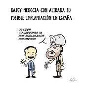 Rajoy negocia con Alibaba su posible implantación en España. Design project by Esther Company - 09.28.2014
