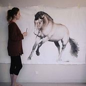 Animales. Design, Ilustração tradicional, e Pintura projeto de carola zerbone - 28.09.2014