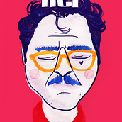 Her - Joaquin Phoenix. Fine Arts, Graphic Design, and Traditional illustration project by Olga M. - 10.03.2014