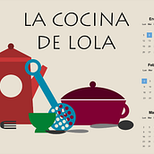 La Cocina de Lola. Design gráfico e Ilustração tradicional projeto de manugomez - 08.10.2014