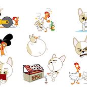 Stickers para app Tellmi Ein Projekt aus dem Bereich Design, Design von Figuren und Traditionelle Illustration von Alfonso Rosso - 08.10.2014