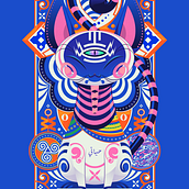 Because Cats ~ Prints. Character Design, and Traditional illustration project by Danilo Laynes - 10.10.2014