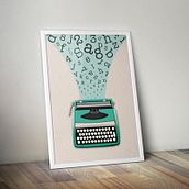 Typewriter. Projekt z dziedziny Design, Projektowanie postaci i Projektowanie graficzne użytkownika Aranzazu Amado Utrilla - 11.10.2014