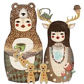 RUSSIAN DOLLS . Un proyecto de Ilustración tradicional de Elena Catalán - 13.06.2014