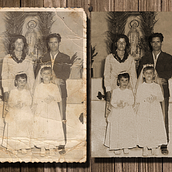 Restauración fotográfica Ein Projekt aus dem Bereich Grafikdesign und Fotografie von Yoni Moreno - 14.10.2014