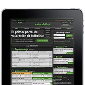 Valorafutbol. Un proyecto de Diseño Web de David Acero Blanes - 09.04.2014