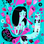 Ms. Clarinet. . Projekt z dziedziny Tradycyjna ilustracja użytkownika ely-ely - 15.10.2014