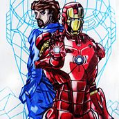 IRON MAN. Traditional illustration project by luisa Morales G. - 10.17.2014
