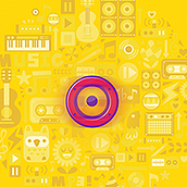 Musicalizer. Un projet de Br, ing et identité, Direction artistique , et UX / UI de Atilio Jose Cerban Catalani - 22.10.2014