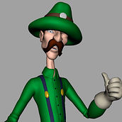 Luigi character Rig Animation in Autodesk Maya. 3D, Design, Game Design, Animation, Film, Video, TV, Character Design, Graphic Design, Traditional illustration, Motion Graphics, and Multimedia project by Ferran Lavado - 10.26.2014