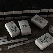 麻将 Diseño de Mah-Jongg. 3D, Game Design, Product Design, and Traditional illustration project by Ralf Thomas - 10.26.2014