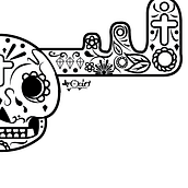 Calaveras de Azúcar. Projekt z dziedziny Projektowanie postaci, Design, Projektowanie graficzne, Trad, c i jna ilustracja użytkownika mr-ocio - 09.11.2014