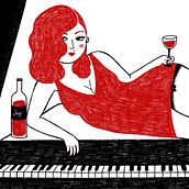 Sexy girl. Character Design, and Traditional illustration project by Marta Ángel Ruiz - 11.10.2014