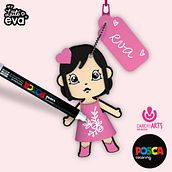 MY LITTLE EVA - Carchiarts. Un proyecto de Dirección de arte, Diseño, Diseño de juguetes, Diseño de personajes, Diseño de producto, Diseño gráfico, Ilustración tradicional y Packaging de Emilie - 10.11.2014