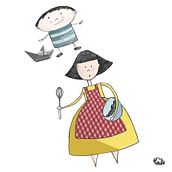 Toto y Margarita. Fine Arts, Design, Character Design, and Traditional illustration project by Lucrecia Aráoz - 11.20.2014