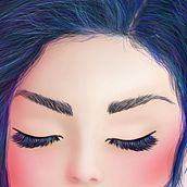 Mujer Azul.. Traditional illustration project by paam - 11.25.2014