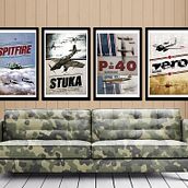 WWII posters (aviones). Un projet de Design graphique et Illustration traditionnelle de Ignacio Ballesteros Díaz - 28.11.2014