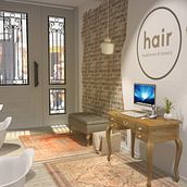 Hair. Un proyecto de 3D, Arquitectura interior y Diseño de interiores de Rebeca F. Raigón - 30.11.2014