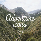 Adventure icons. Un progetto di Graphic design e Illustrazione tradizionale di Como el buen vino - 30.11.2014