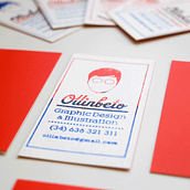 Tarjetas personales handmade (serigrafía artesanal). Projekt z dziedziny Br, ing i ident, fikacja wizualna, Projektowanie graficzne, Trad, c i jna ilustracja użytkownika Roberto Rodríguez - 05.12.2014