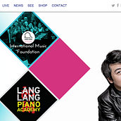 Lang Lang Official Website. Web Design project by Santiago Avilés - 02.08.2014