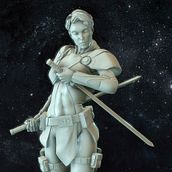 Bianca, Fallen Frontiers Hero. 3D, Character Design, and Sculpture project by David Fernández Barruz - 12.10.2014