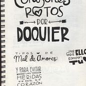Corazones Rotos Por Doquier / Info. Design editorial e Ilustração tradicional projeto de Franceny Alejandra Montoya Palomo - 15.12.2014