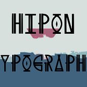 Tipografía Hipon (Mayúsculas y Números).. Tipografia projeto de Ana Caruso - 21.12.2014