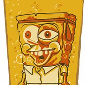 esponja vector 5 colores. Animation, Comic, and Traditional illustration project by Samuel Calzado Cabello - 12.23.2014
