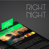 Right Night app. Graphic Design, and UX / UI project by Adrià Pérez Pla - 01.04.2015