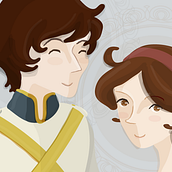 Personajes de la Historia de un pepe de José Milla . Ilustração tradicional projeto de Fernanda López Ruano - 01.03.2015