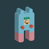 Letra Monsters. 3D, Traditional illustration, T, and pograph project by David Serrano - 01.08.2015