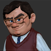 Milton River modelado en 3d. 3D, Animation, and Character Design project by Sandra Agudo Rodríguez - 01.10.2015