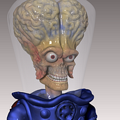 Marciano de Mars attack. 3D, e Design de personagens projeto de celia fermoselle - 14.01.2015