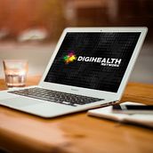 Logo Digihealth network. Graphic Design project by Cinzia D'Angelo - 01.28.2015
