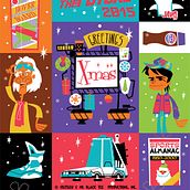 2014 Xmas card. Character Design, and Traditional illustration project by Olivier Fritsch - 12.23.2014