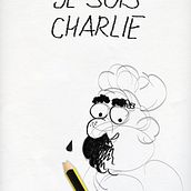 Je Suis Charlie. Ilustração tradicional projeto de Lucía Hernández - 24.01.2015