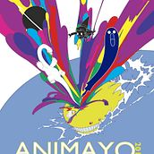 Cartel para Concurso 9ª Edición Animayo. Graphic Design, and Traditional illustration project by Antonio J. del Pino - 02.02.2015