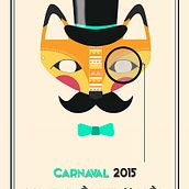 Propuesta para el cartel de Carnaval 2015 de Montornès del Vallès. Design gráfico projeto de Laura Renart Macías - 02.02.2015