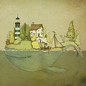 Ilustración: The Whale. Traditional illustration project by oscar civit vivancos - 02.02.2015