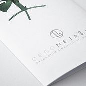 Tríptico de Servicios - Decometallum. Projekt z dziedziny Br, ing i ident, fikacja wizualna,  Manager art, st, czn, Design, Grafika ed, torska i Projektowanie graficzne użytkownika Felipe Gil López - 07.02.2015