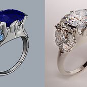 ¿Te gusta el modelado 3D de joyería? . Un progetto di 3D, Belle arti, Design, Design di gioielli, Product design e Graphic design di Vasily Baglaenko - 10.02.2015